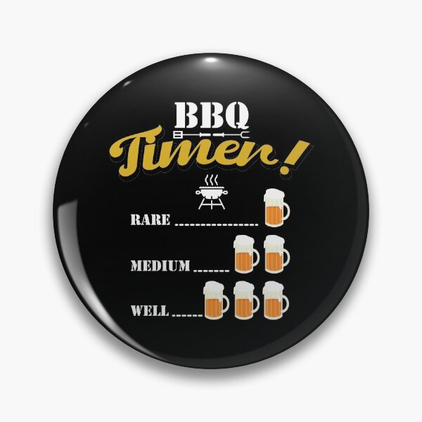 Item preview, BBQ Timer Beer Drinking Funny Grilling T-Shirt designed and sold by StairheadStore.