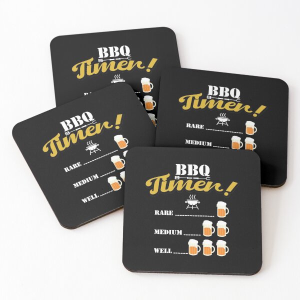 Item preview, BBQ Timer Beer Drinking Funny Grilling T-Shirt designed and sold by StairheadStore.