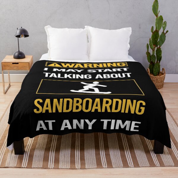Item preview, Funny Warning Sandboarding Sandboard Sandboarder Sand Dune Surfing Boarding designed and sold by FulviaContreras.