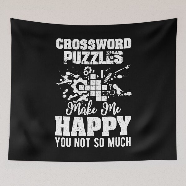 Item preview, Crossword Puzzles Make Me Happy, Crossword Puzzle Day designed and sold by Shirtflyer.