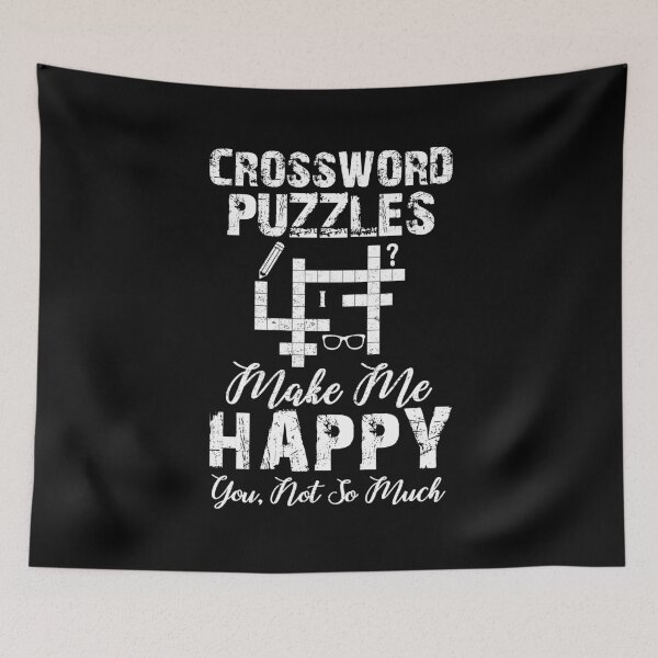 Item preview, Crossword Puzzles Make Me Happy, Crossword Puzzle Day designed and sold by Shirtflyer.