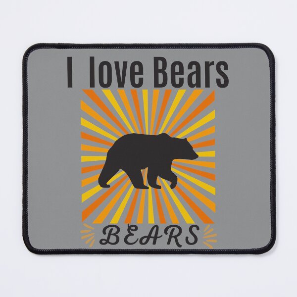 Item preview, I love bears- cute bear with sun rays designed and sold by BronikowskiART.