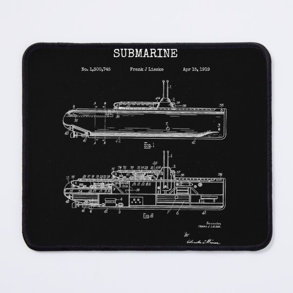 Item preview, Vintage Blueprint - Submarine designed and sold by Rhu Creations.