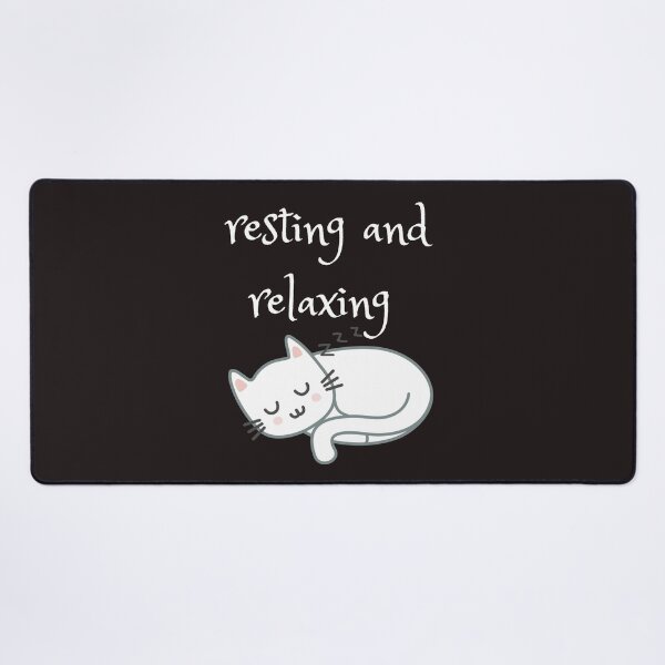 Item preview, resting and relaxing cat designed and sold by ghadirjo.