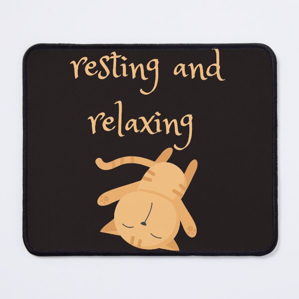 Item preview, resting and relaxing cat designed and sold by ghadirjo.
