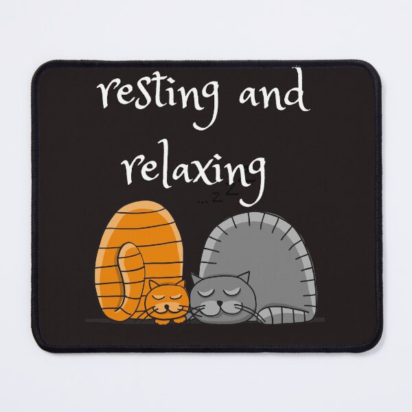 Item preview, resting and relaxing cat designed and sold by ghadirjo.