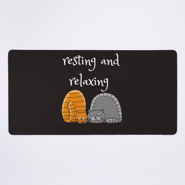Item preview, resting and relaxing cat designed and sold by ghadirjo.