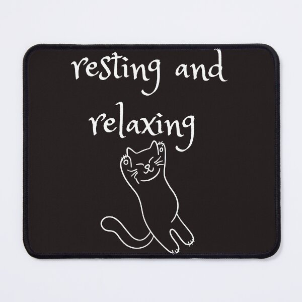 Item preview, resting and relaxing cat designed and sold by ghadirjo.
