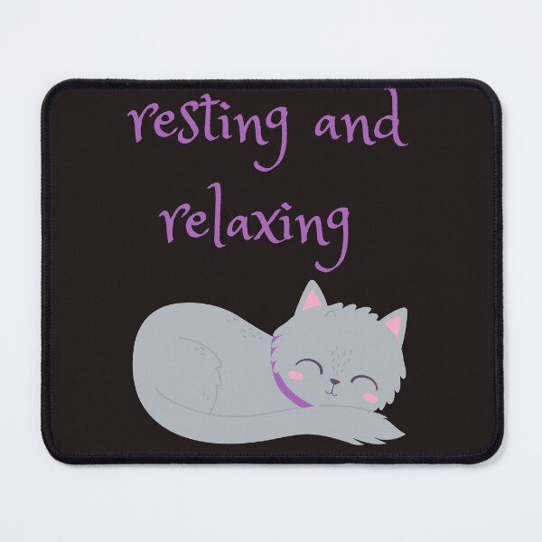 Item preview, resting and relaxing cat designed and sold by ghadirjo.
