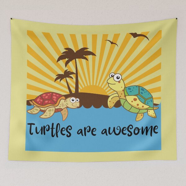 Item preview, Funny Sea Turtles, Turtles are awesome designed and sold by BronikowskiART.