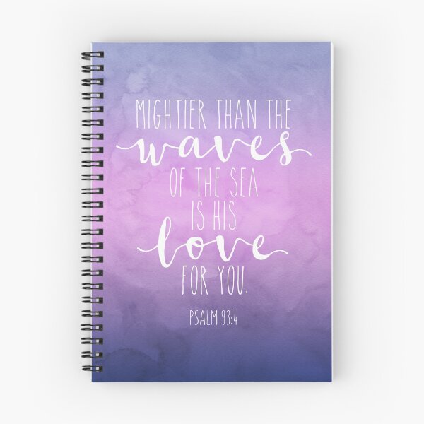 Item preview, Psalm 93:4, Mightier Than The Waves Of The Sea, Bible Verse, Watercolor Scripture Art designed and sold by aenaonartwork.