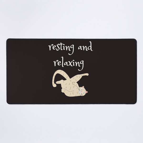 Item preview, resting and relaxing cat designed and sold by ghadirjo.