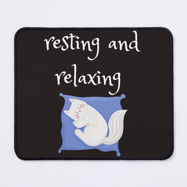 Item preview, resting and relaxing cat designed and sold by ghadirjo.