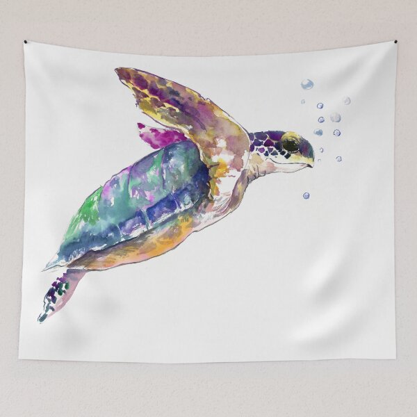 Item preview, Sea Turtle UNderwater Scene designed and sold by surenart.