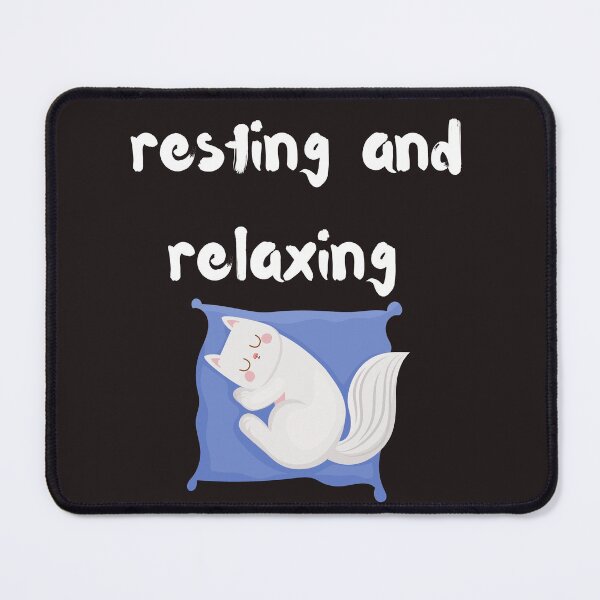 Item preview, resting and relaxing cat designed and sold by ghadirjo.