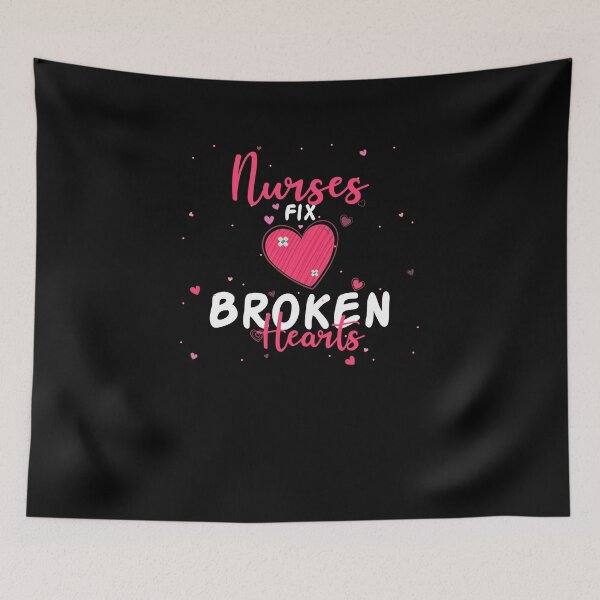 Item preview, I Love Nurse Valentine Day Fix Broken Heart Kid designed and sold by Laura J Devera ⭐⭐⭐⭐⭐.