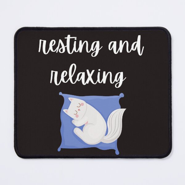 Item preview, resting and relaxing cat designed and sold by ghadirjo.