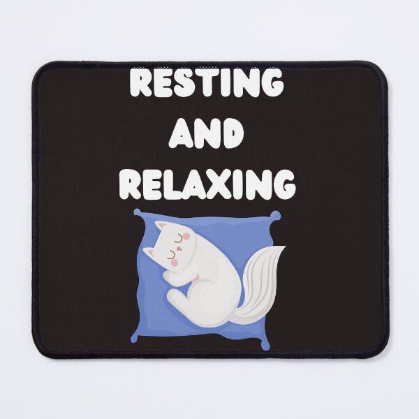 Item preview, resting and relaxing cat designed and sold by ghadirjo.