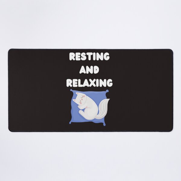 Item preview, resting and relaxing cat designed and sold by ghadirjo.