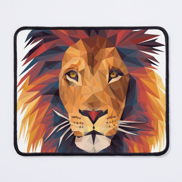 Item preview, Low-poly Lion designed and sold by elevenfeathers.