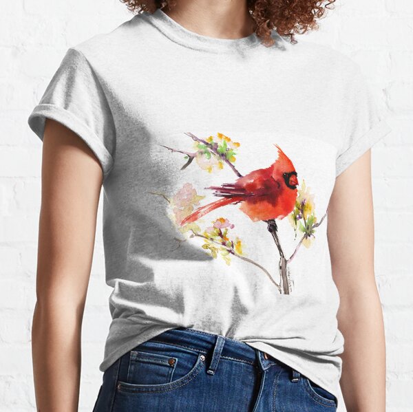 Cute Cardinal Pattern T-shirt for Sale by SaradaBoru