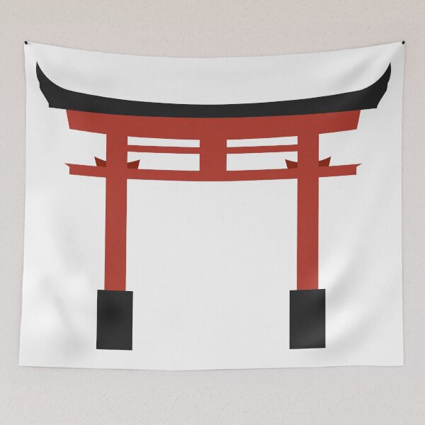 Item preview, Red Japanese Torrii shrine gate designed and sold by rskavpst.