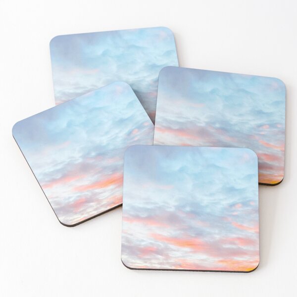 Item preview, Warm orange pastel sunset Clouds Sky designed and sold by Monika Howarth.
