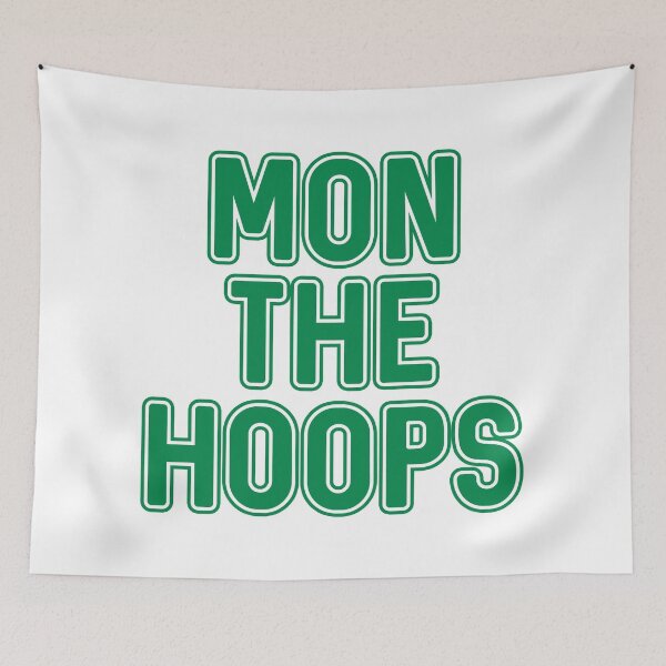 Item preview, Mon The Hoops, Glasgow Celtic Football Club Green and White Text Design designed and sold by MacPean.