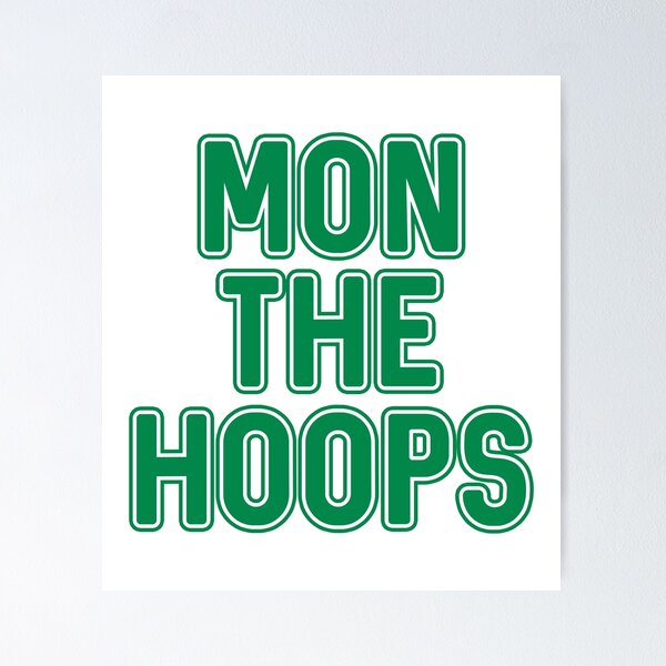 Item preview, Mon The Hoops, Glasgow Celtic Football Club Green and White Text Design designed and sold by MacPean.