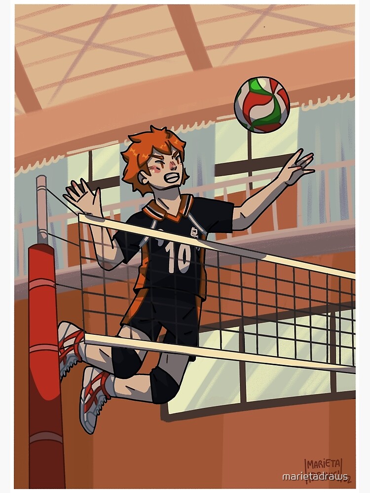 Haikyuu, hinata, jump, shoyo, spike, volleyball, HD phone