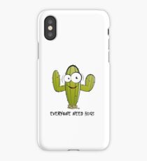 Everyone Need Hugs, funny cactus iPhone Case