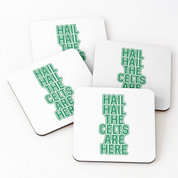Item preview, Hail Hail The Celts Are Here, Glasgow Celtic Football Club Green and White Text Design designed and sold by MacPean.