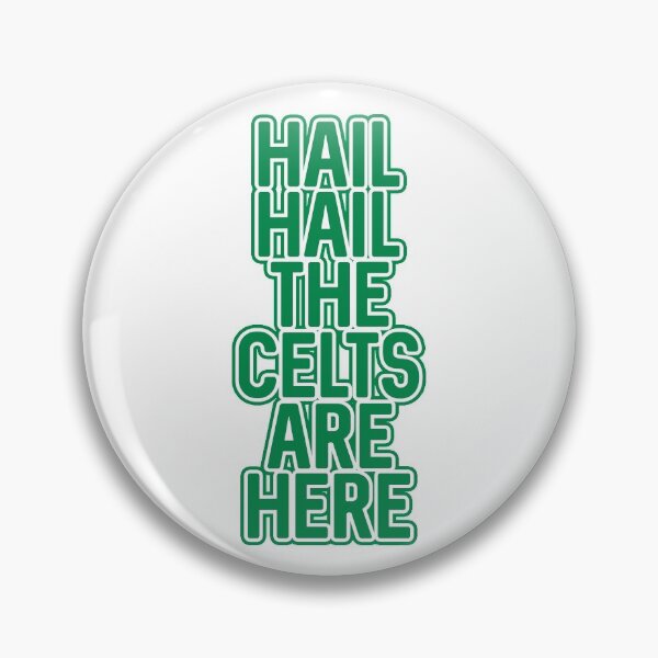 Item preview, Hail Hail The Celts Are Here, Glasgow Celtic Football Club Green and White Text Design designed and sold by MacPean.