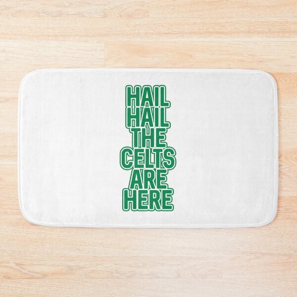 Item preview, Hail Hail The Celts Are Here, Glasgow Celtic Football Club Green and White Text Design designed and sold by MacPean.
