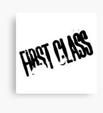First Class Canvas Print