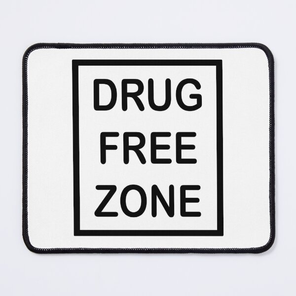 Item preview, Drug Free Zone (black letters with transparent background) designed and sold by matamuaart.
