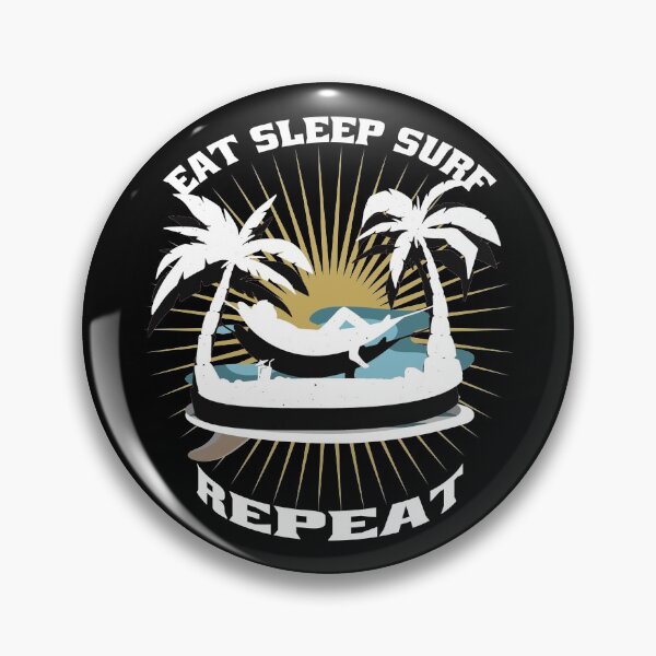 Item preview, Eat Sleep Surf Repeat-Funny Surfing Apparel Gifts Wave Lovers designed and sold by DeeSignTShirts.