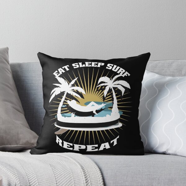 Item preview, Eat Sleep Surf Repeat-Funny Surfing Apparel Gifts Wave Lovers designed and sold by DeeSignTShirts.