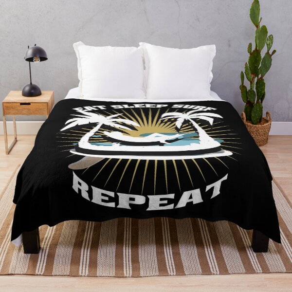 Item preview, Eat Sleep Surf Repeat-Funny Surfing Apparel Gifts Wave Lovers designed and sold by DeeSignTShirts.