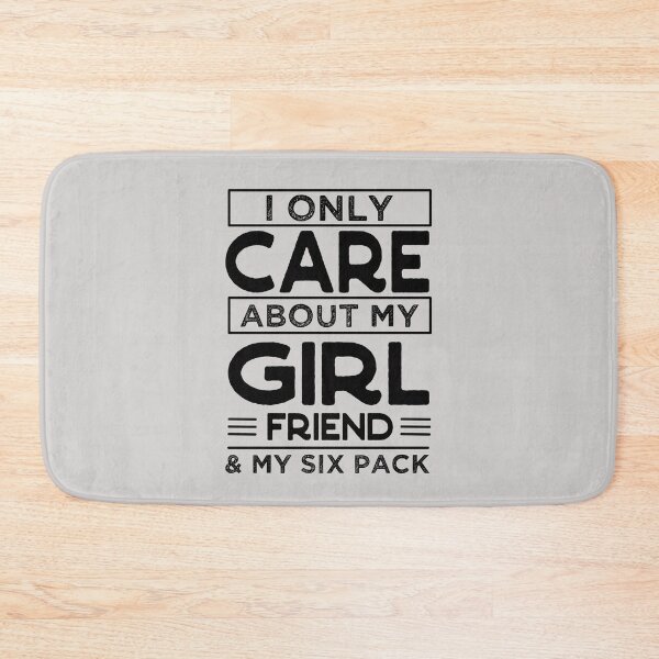 Item preview, I Only Care About My Girlfriend Funny Couple For Valentine's Day designed and sold by JooArtPrints  ★★★★★.