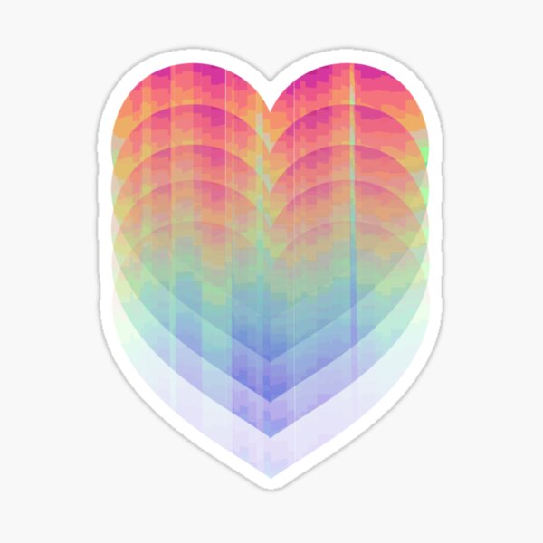 Aperçu de l'œuvre Coeurs Technicolor créée et vendue par Juliarh17.