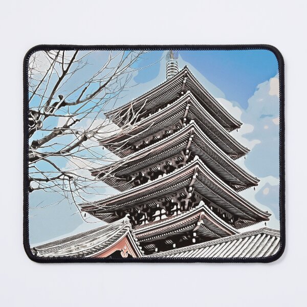 Item preview, Asakusa Pagoda Illustration designed and sold by SofiaAlves.