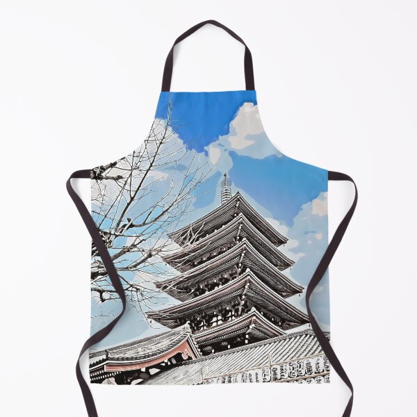 Item preview, Asakusa Pagoda Illustration designed and sold by SofiaAlves.