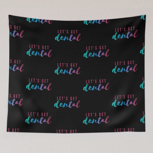 Item preview, Let's Get Dental | Funny Dentistry Pun designed and sold by Cardinal Designs.