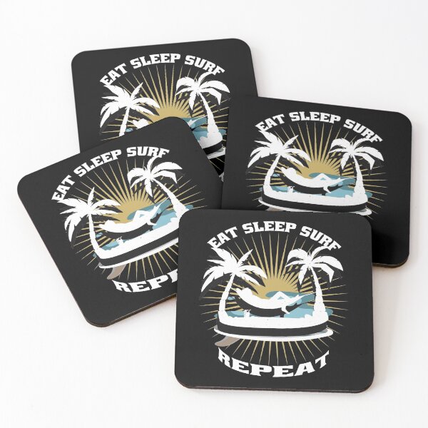 Item preview, Eat Sleep Surf Repeat-Funny Surfing Apparel Gifts Wave Lovers designed and sold by DeeSignTShirts.