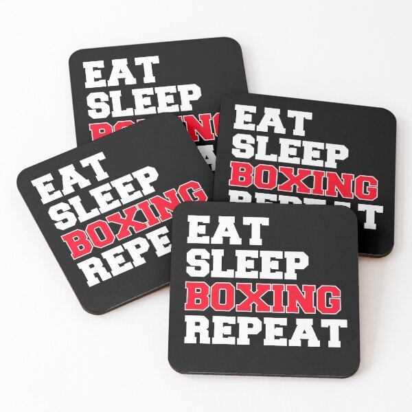 Item preview, Eat Sleep Boxing Repeat (white) designed and sold by JayPaburisat.