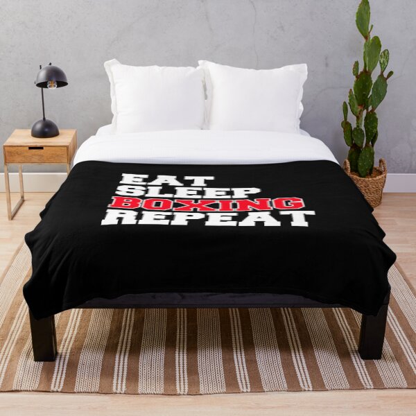 Item preview, Eat Sleep Boxing Repeat (white) designed and sold by JayPaburisat.