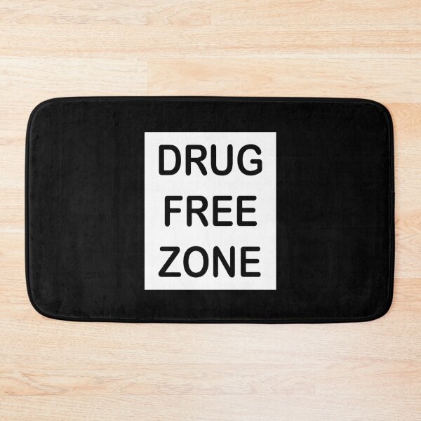 Item preview, Drug Free Zone (black letters with white background) designed and sold by matamuaart.
