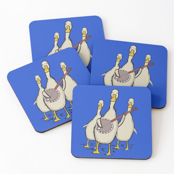 Item preview, Cute ducks with banjo designed and sold by iancoppack.