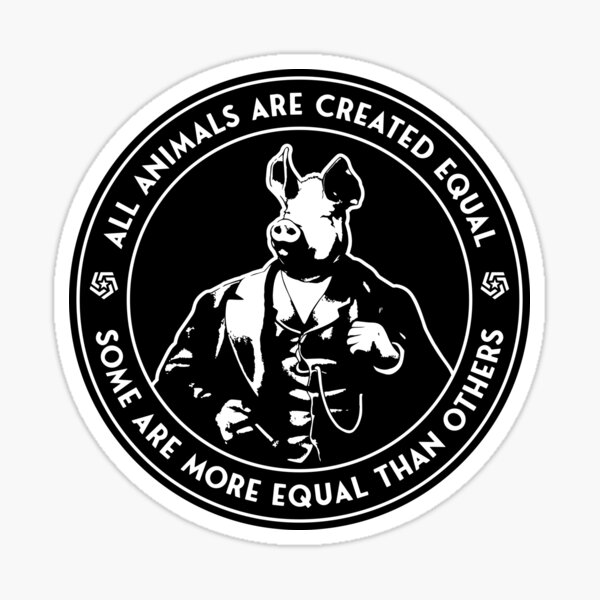 Aperçu de l'œuvre Orwell - Animal Farm - Certains sont plus égaux créée et vendue par IfDesignGroup.